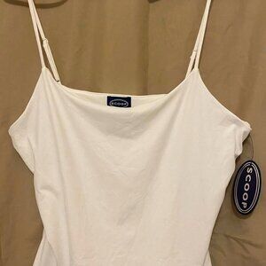 WOMEN'S WHITE SCOOP CAMISOLE